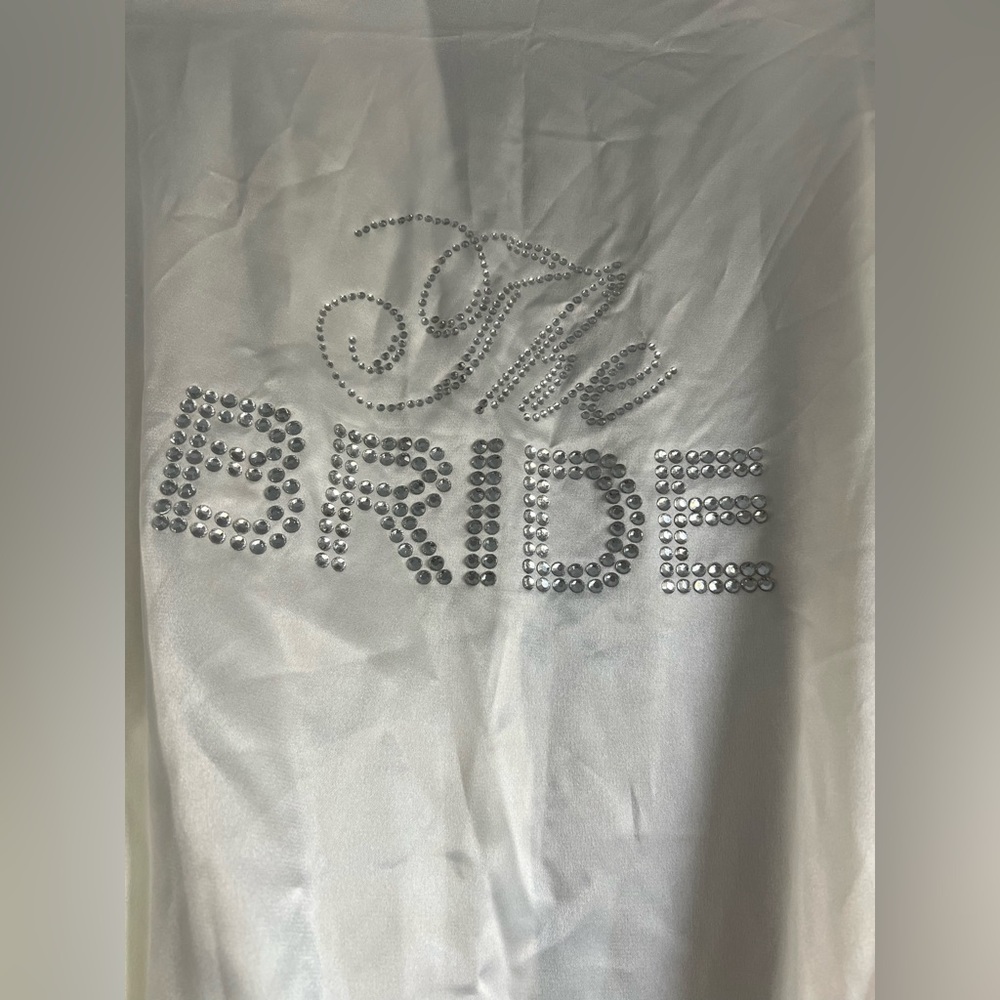 New-Satin “The Bride” Robe- Size Small